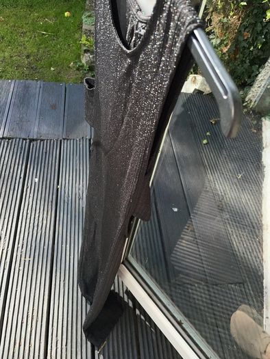 Midi black dress shimmery