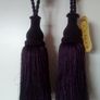 NEW Curtain & Chair Purple Tie Backs Tassels Image 2