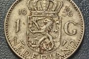 Netherlands 1 Gulden 1956 Silver
