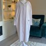 Reduced Ladies Baby Pink Button-front Fleece Dressing Gown Robe or Housecoat Image 4
