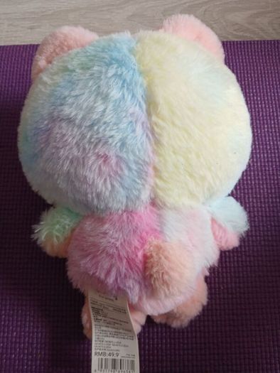 hello kitty rainbow plush soft toy teddy