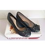 Hush Puppies Candid Pump Bit Black Leather Wedge Shoes UK3 EU36 New Boxed  CAN POST Image 3