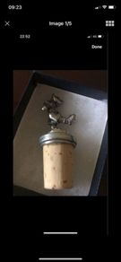 Vintage Pewter Bottle Stopper