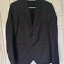 The Kooples Paris Slim Suit 100% Wool Dark Grey Check XS Image 2