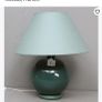 2 Identical Green Table Lamps Image 4