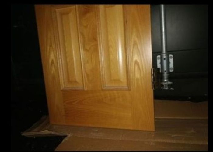 Solid wooden door