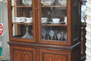 19th-Century French Marquetry Display Cabinet