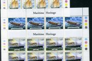 1999 Ireland Maritime History (Polly Woodside, Ilen, RNLI Lifeboat &amp; Titanic) Commemorative Stamps Sheetlet Plate 1B1B1B1B Mint Never Hinged (MNH)