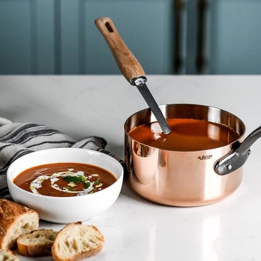 De Buyer French Copper Saucepan and Saute Pan.