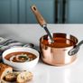 De Buyer French Copper Saucepan and Saute Pan. Image 4