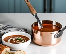 De Buyer French Copper Saucepan and Saute Pan.