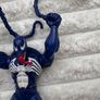 Hasbro 2010 Marvel Web Battlers Snappin Whips Blue Venom  Action Figure approx. 16 cm. Used Please see photos Image 10
