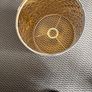 White and gold lampshade Image 2