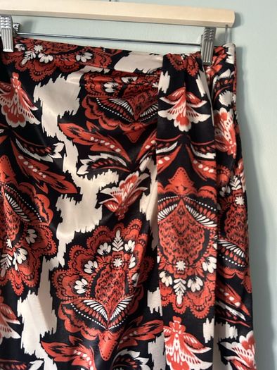 F&F satin paisley maxi skirt