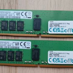 32gb Samsung Ddr4-3200 Ecc Registered Server Ram, 2x16gb, M393a2k40db3-cweby