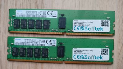 32gb Samsung Ddr4-3200 Ecc Registered Server Ram, 2x16gb, M393a2k40db3-cweby