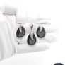925 Sterling Silver & Black Onyx Sajen Designer Necklace And Earrings Set Image 8