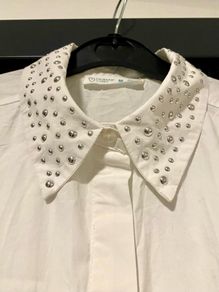 Oversized studded shirt size M 12 - 18