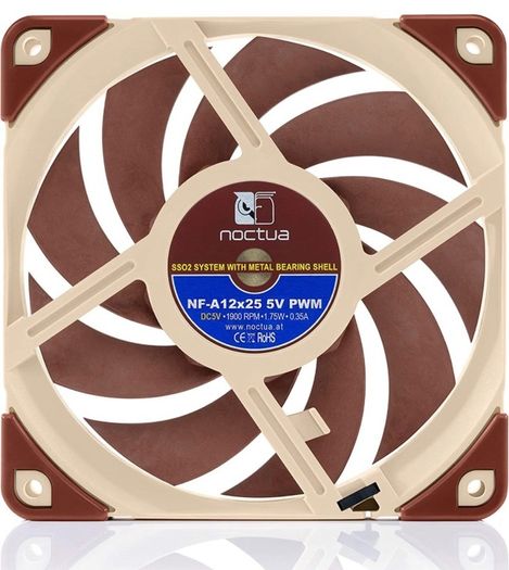 Premium Quiet Fan with USB Power Adaptor Cable, 4-Pin, 5V Version (FREE POSTAGE)