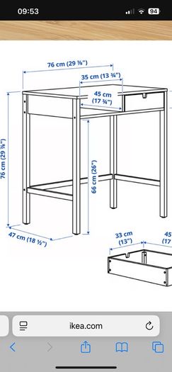 Desk or dressing table