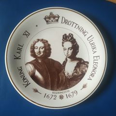 Barratts Swedish royalty plate
