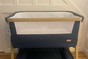 Tutti Bambini Oak Navy Beside Crib/Cot