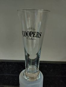 Coopers cider glasses