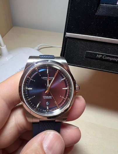 longines conquest 41 mm blue