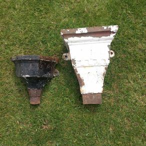 Vintage Cast Iron Rain Hoppers