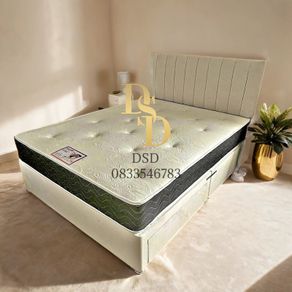 King Size Cream Divan Bed