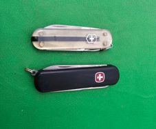 Vintage Discontinued  Wenger Esquire with Victorinox Classic Swiss Army Knife in Combo