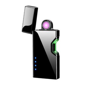 Rotating Laser Sensor Electronic Arc Lighter USB Black 2 for 35