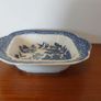 Lovely Blue and White Transferware Willow Pattern Lidless Open Vegetable Dish, Unknown Maker, Most Likely Staffordshire Made Image 2