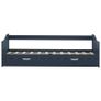 Pull-out Sofa Bed Frame Grey Pinewood 90x200 cm Image 5