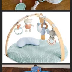 Tummy Time Mat (Ingenuity) + free tummy time piano + Large Tummy Time pillow with toys