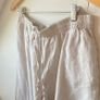 COS High-Waisted Wide-Leg Linen Cotton Culottes Pants Beige Sand - Size M Image 3