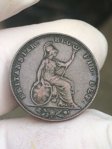 1838 Farthing First Issue Low Mintage