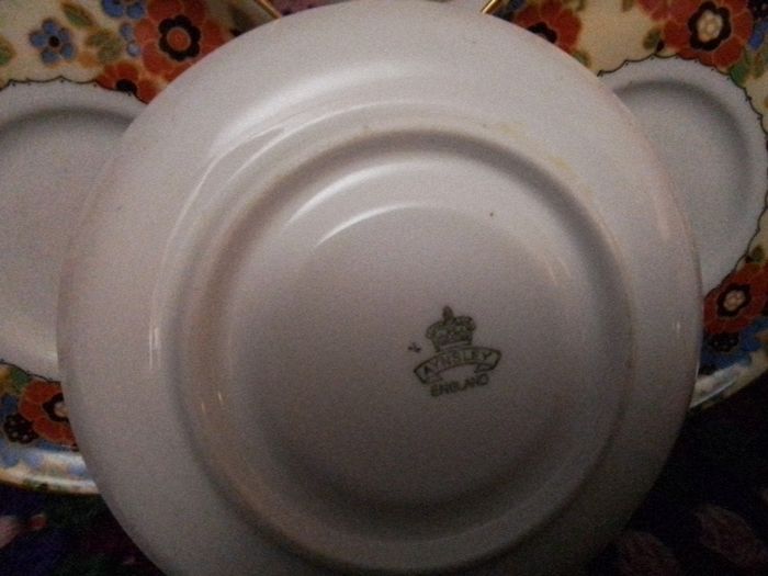 Pretty Aynsley Coffee Cup & Three Saucers