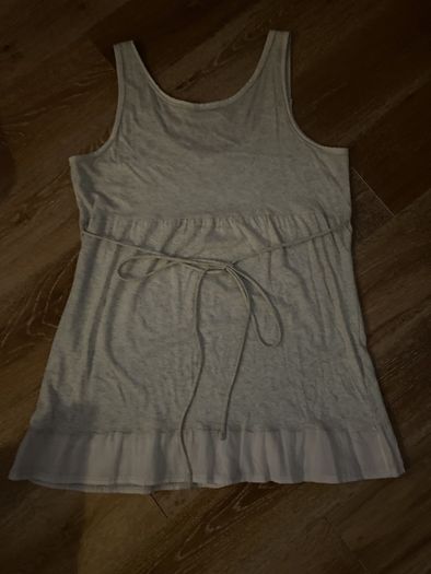 Indigo Dressy Stone long Vest Top Size 14