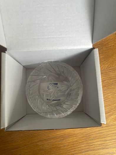 Dingle crystal hand-made ashtray / mini-bowl