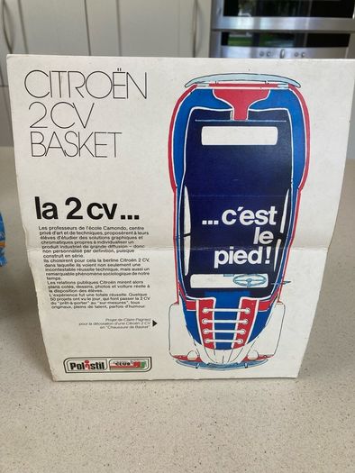 Citroen 2CV Basket Scale 1/25 Polistil Extremely Rare