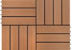 22 pcs Decking Tiles 30x30 cm 2 sqm WPC Dark Brown
