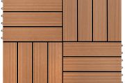 22 pcs Decking Tiles 30x30 cm 2 sqm WPC Dark Brown