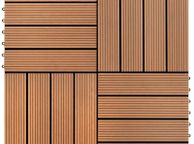 main image for ad 22 pcs Decking Tiles 30x30 cm 2 sqm WPC Dark Brown