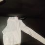 BNWT Pretty little thing white contour rib High Neck asymetric crop top size XS Postage included Image 3