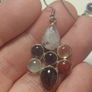 Beautiful 925 silver chain and earrings with multicolored Stones Image 3