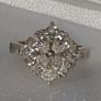 Pristine Vintage Silver & White Sapphire Ring Image 9