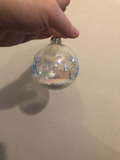 personalised christmas baubles