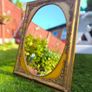vintage antique gold frame mirror. Old elegant mirror. Solid wood.Very good condition Image 3