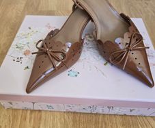 M&S Women's slingback kitten heel shoes